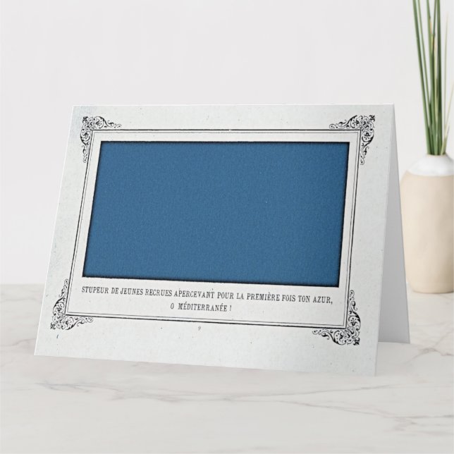 Alphonse Allais, April Fools, Blue, Abstrakt Art Kort (Framsida)