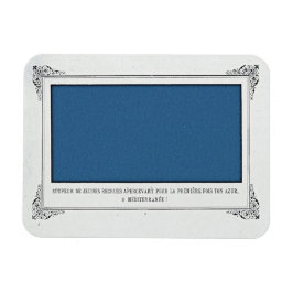 Alphonse Allais, April Fools, Blue, Abstrakt Art Magnet