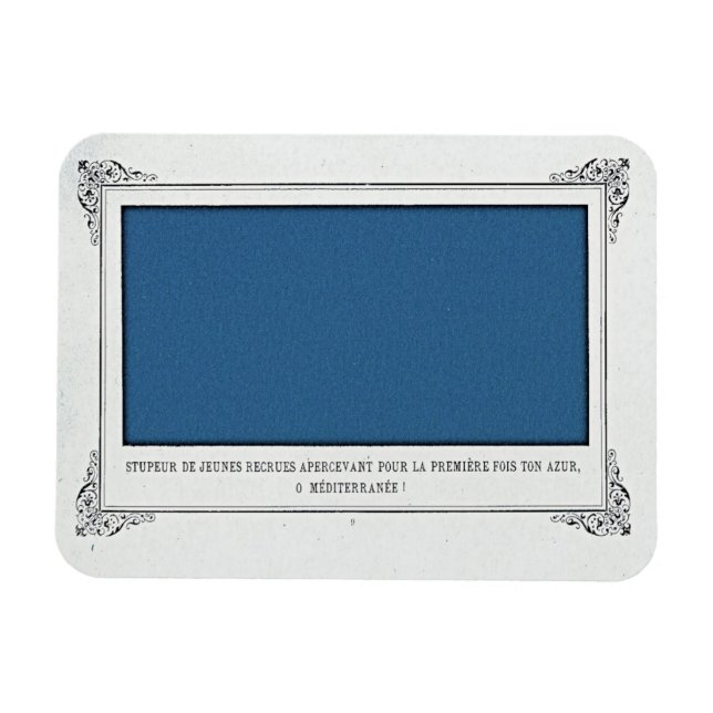 Alphonse Allais, April Fools, Blue, Abstrakt Art Magnet (Horisontell)