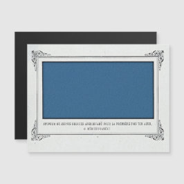 Alphonse Allais, April Fools, Blue, Abstrakt Art Magnetisk Inbjudningskort
