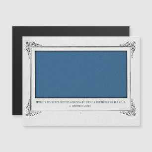Alphonse Allais, April Fools, Blue, Abstrakt Art Magnetisk Inbjudningskort