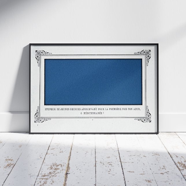 Alphonse Allais, April Fools, Blue, Abstrakt Art Poster (Skapare uppladdad)