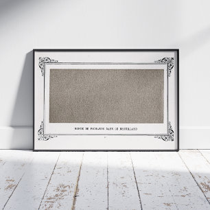 Alphonse Allais, April Fools, Grått, Abstrakt Art Poster