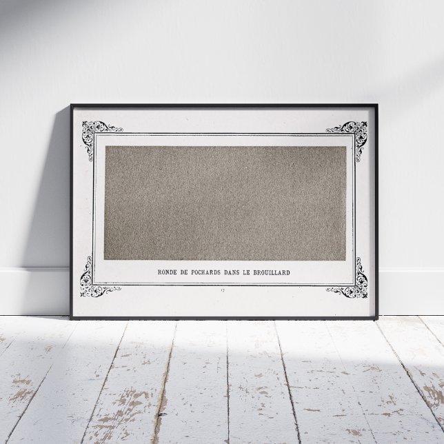 Alphonse Allais, April Fools, Grått, Abstrakt Art Poster (Skapare uppladdad)