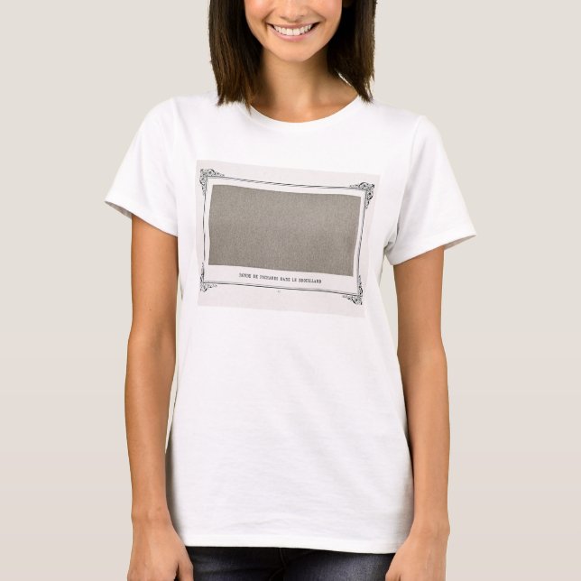 Alphonse Allais, April Fools, Grått, Abstrakt Art T Shirt (Framsida)