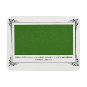 Alphonse Allais, April Fools, Grönt, Abstrakt Art Magnet