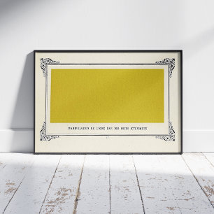 Alphonse Allais, April Fools, Gult, Abstrakt Art Fototryck