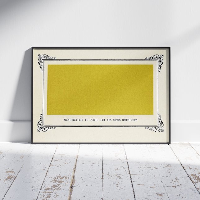 Alphonse Allais, April Fools, Gult, Abstrakt Art Fototryck (Skapare uppladdad)