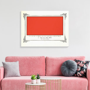 Alphonse Allais, April Fools, Red, Abstrakt Art Canvastryck
