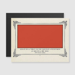 Alphonse Allais, April Fools, Red, Abstrakt Art Magnetisk Inbjudningskort