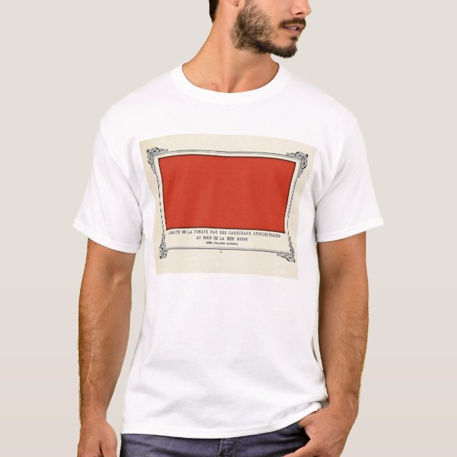 Alphonse Allais, April Fools, Red, Abstrakt Art T Shirt (Framsida)