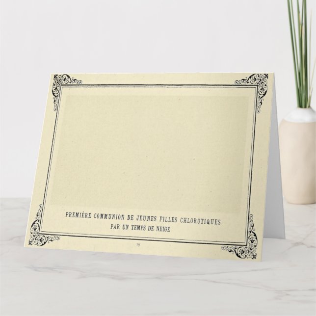 Alphonse Allais, April Fools, White, Abstrakt Art Kort (Framsida)