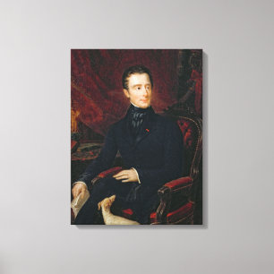 Alphonse de Lamartine Canvastryck
