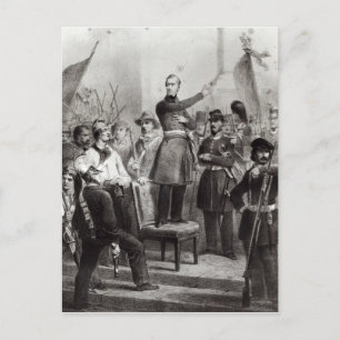 Alphonse de Lamartine i stadshuset Vykort