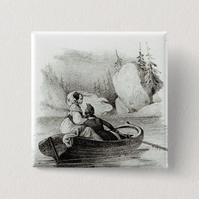Alphonse de Lamartine och Elvire Knapp (Framsida)