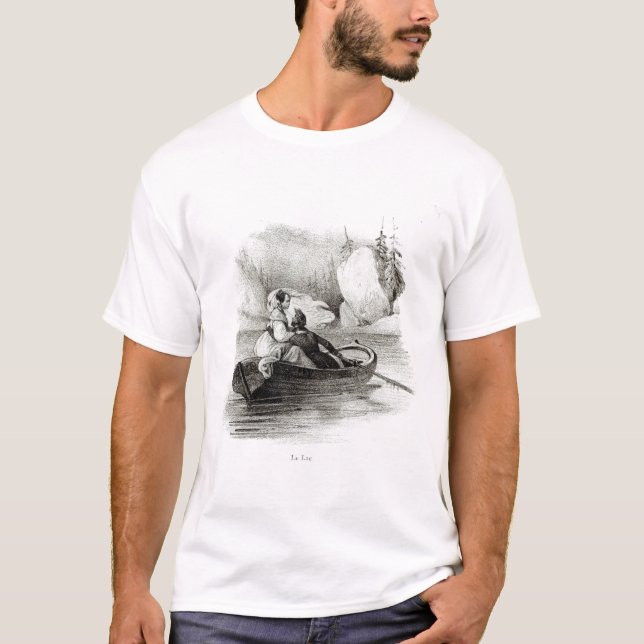 Alphonse de Lamartine och Elvire T-shirt (Framsida)