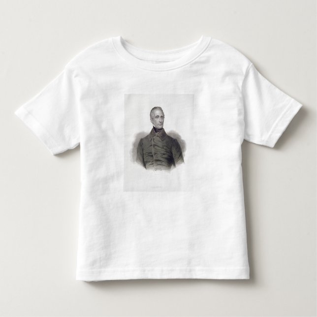 Alphonse de Lamartine som inristas av Pierre Pelee T Shirt (Framsida)