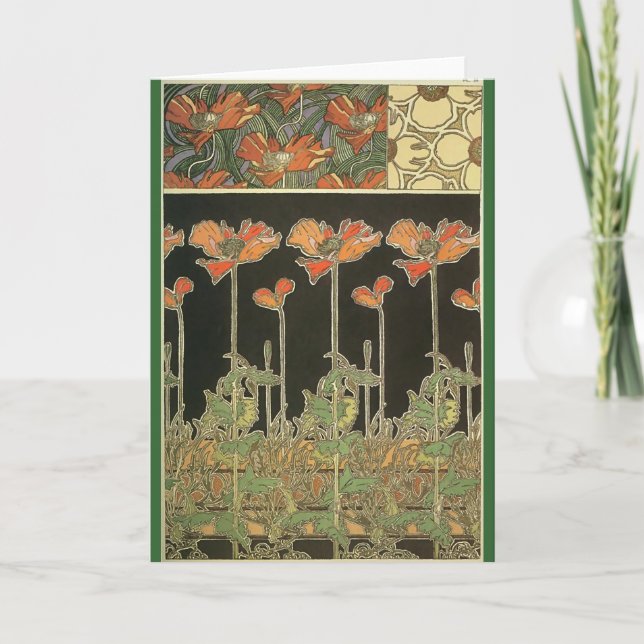 Alphonse Maria Mucha ~ Decoratifs Kort (Framsida)