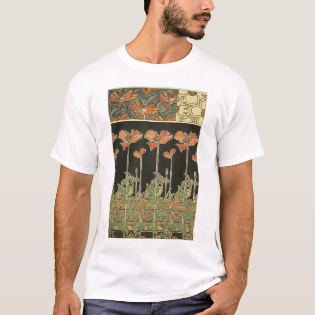 Alphonse Maria Mucha ~ Decoratifs T-shirt (Framsida)