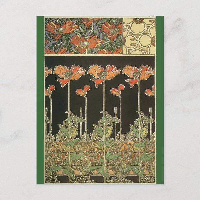 Alphonse Maria Mucha ~ Decoratifs Vykort (Framsida)