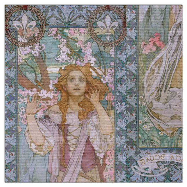 Alphonse Maria Mucha – Jugendstil Art nouveau DIY Tyg (Provkarta)