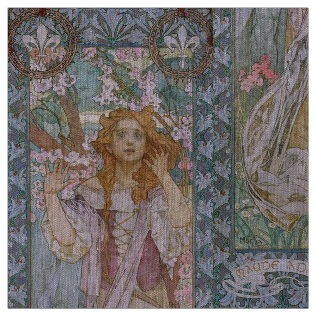 Alphonse Maria Mucha – Jugendstil Art nouveau DIY Tyg (Provkarta)