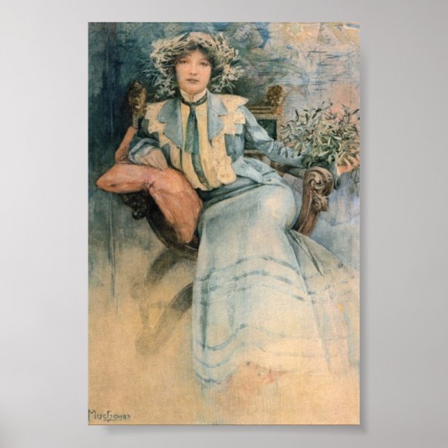 Alphonse Maria Mucha's Mistletoe Poster (Framsidan)