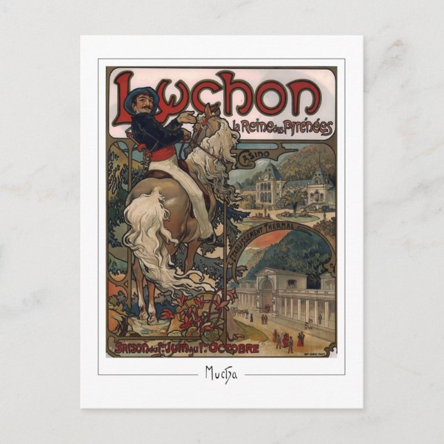 Alphonse Mucha #117 - Fin Art-vykort Vykort (Framsida)