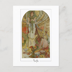 Alphonse Mucha #169 - Fine Art Postcard Vykort