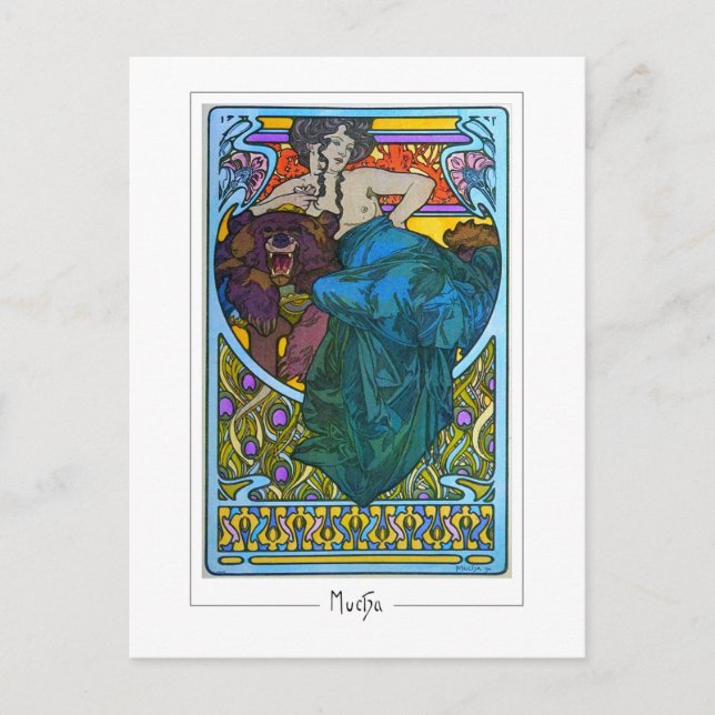 Alphonse Mucha #176 - Fin Art-vykort Vykort (Framsida)