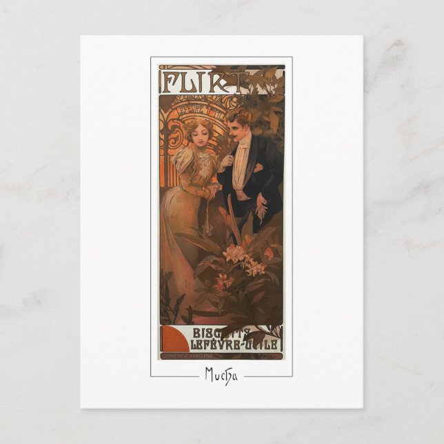 Alphonse Mucha #183 - Finkonstkort Vykort (Framsida)