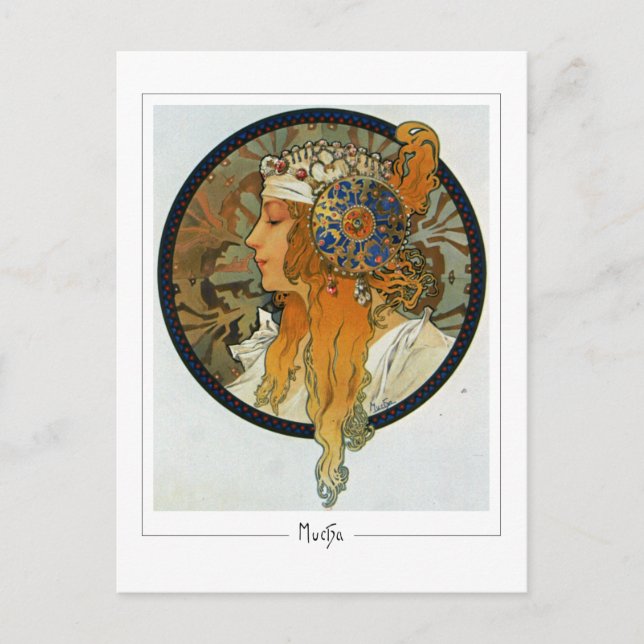 Alphonse Mucha #281 - Fin Art-vykort Vykort (Framsida)