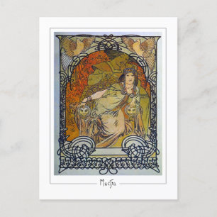 Alphonse Mucha #300 - Fin Art Postcard Vykort