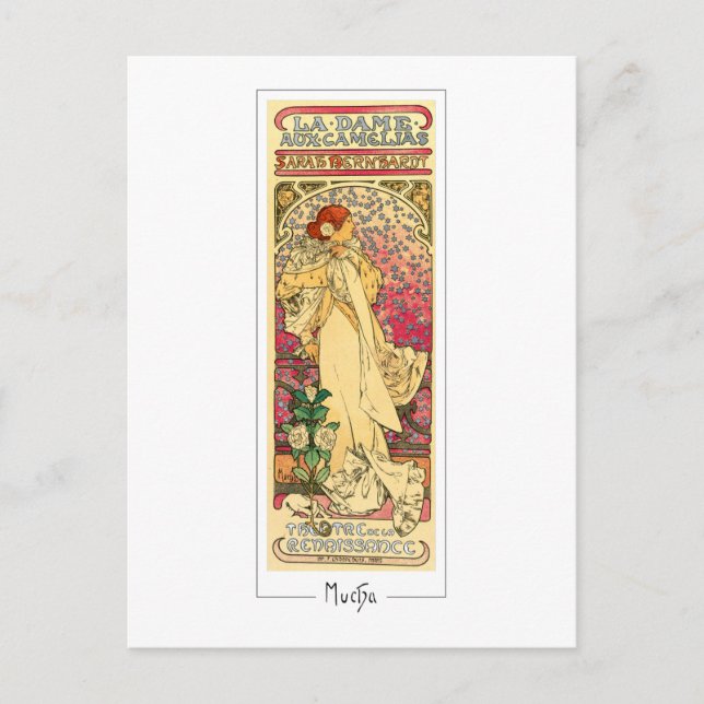 Alphonse Mucha #302 - Finkonstkort Vykort (Framsida)