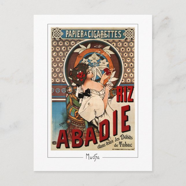 Alphonse Mucha #339 - Finkonstpostkort Vykort (Framsida)