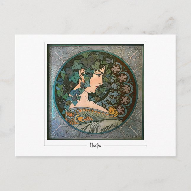 Alphonse Mucha #370 - Fin Art-vykort Vykort (Framsida)