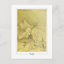 Alphonse Mucha #372 - Finkonstkort Vykort