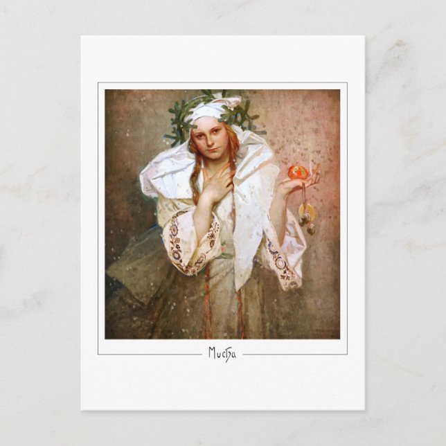 Alphonse Mucha #381 - Fin Art-vykort Vykort (Framsida)
