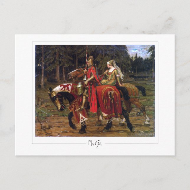 Alphonse Mucha #397 - Fin Art-vykort Vykort (Framsida)