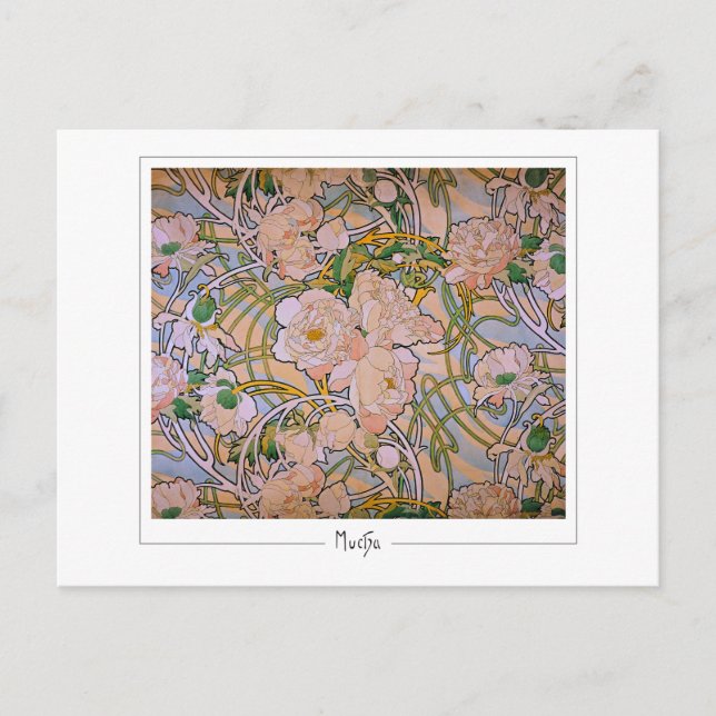 Alphonse Mucha #3 - vykort för konst (Framsida)