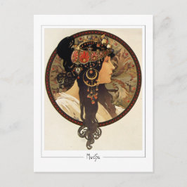 Alphonse Mucha #401 - Finkonstkort Vykort