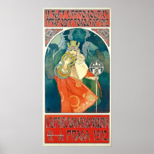 Alphonse Mucha 6e Sokol Festival, 1912 Poster