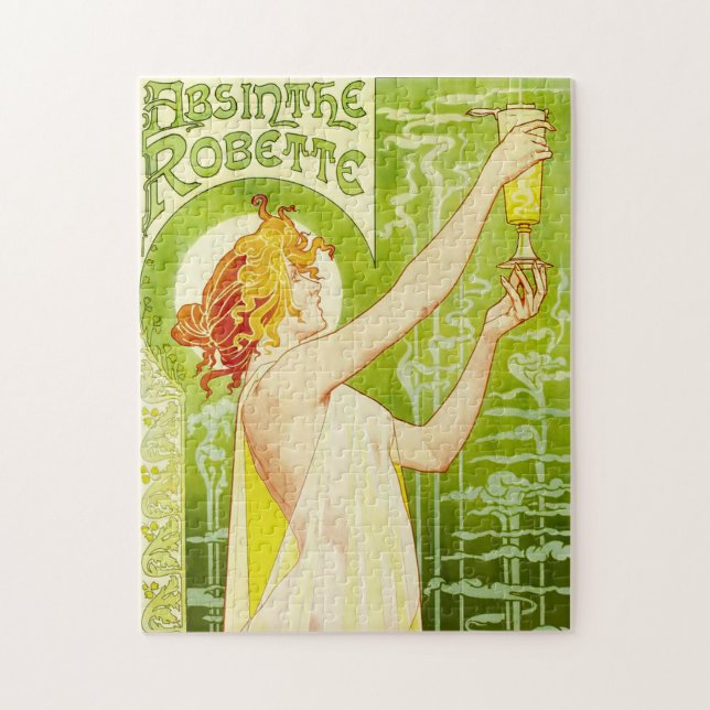 Alphonse Mucha AbsintheRobette pussel (Vertikal)