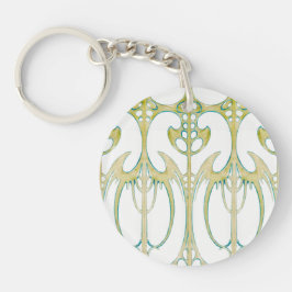 Alphonse Mucha abstrakt art och namnteckning