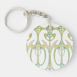 Alphonse Mucha abstrakt art och namnteckning