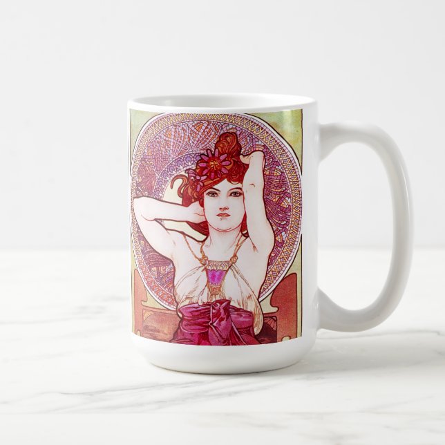 Alphonse Mucha Amethyst kaffekopp (Höger)