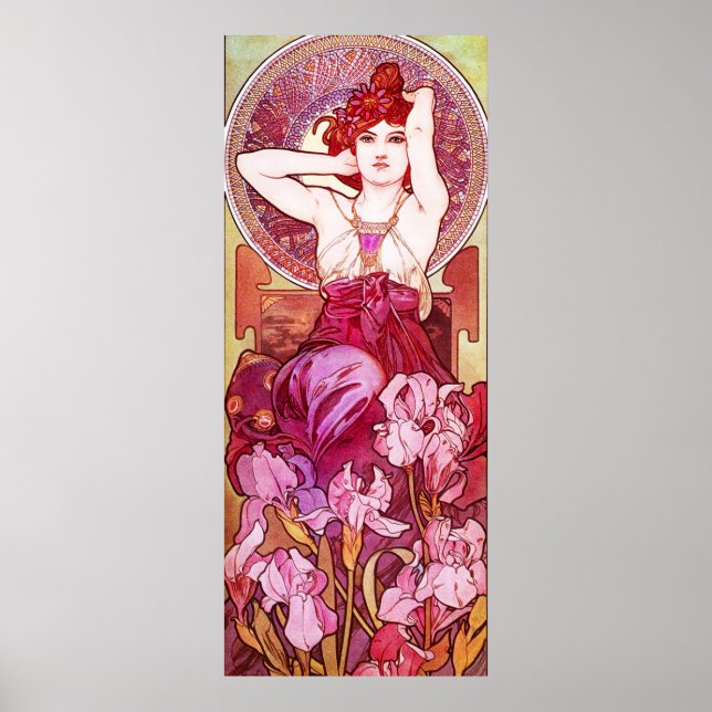 Alphonse Mucha Amethyst Poster (Framsidan)