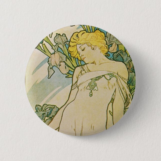 Alphonse Mucha art déco Knapp (Framsida)
