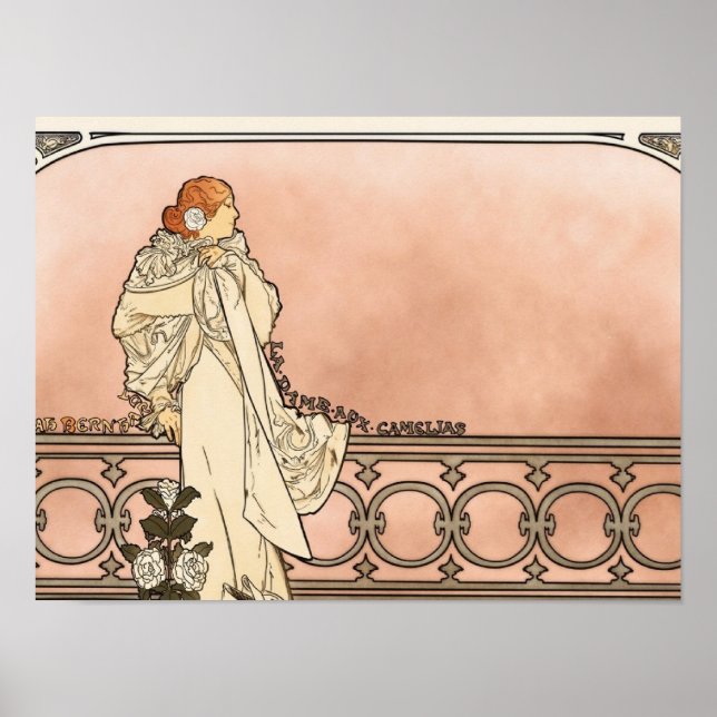 Alphonse Mucha Art Deco Poster (Framsidan)