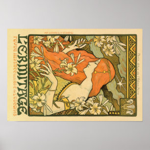 Alphonse Mucha Art Deco Poster